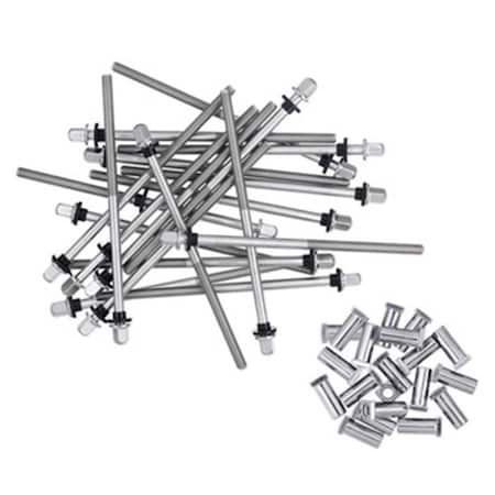 Drum Works Furniture Tp50 Bass Rods with Receivers, Stainless Steel, 20PK DWSMTP50B